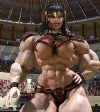 3D Muscle Girl