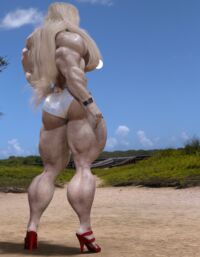 3D Muscle Girl