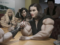 3D Muscle Girl