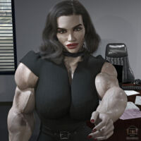 3D Muscle Girl
